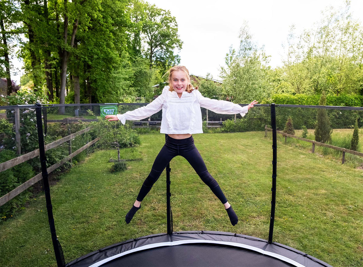 EXIT Allure Classic Bodentrampolin ø427cm - grün