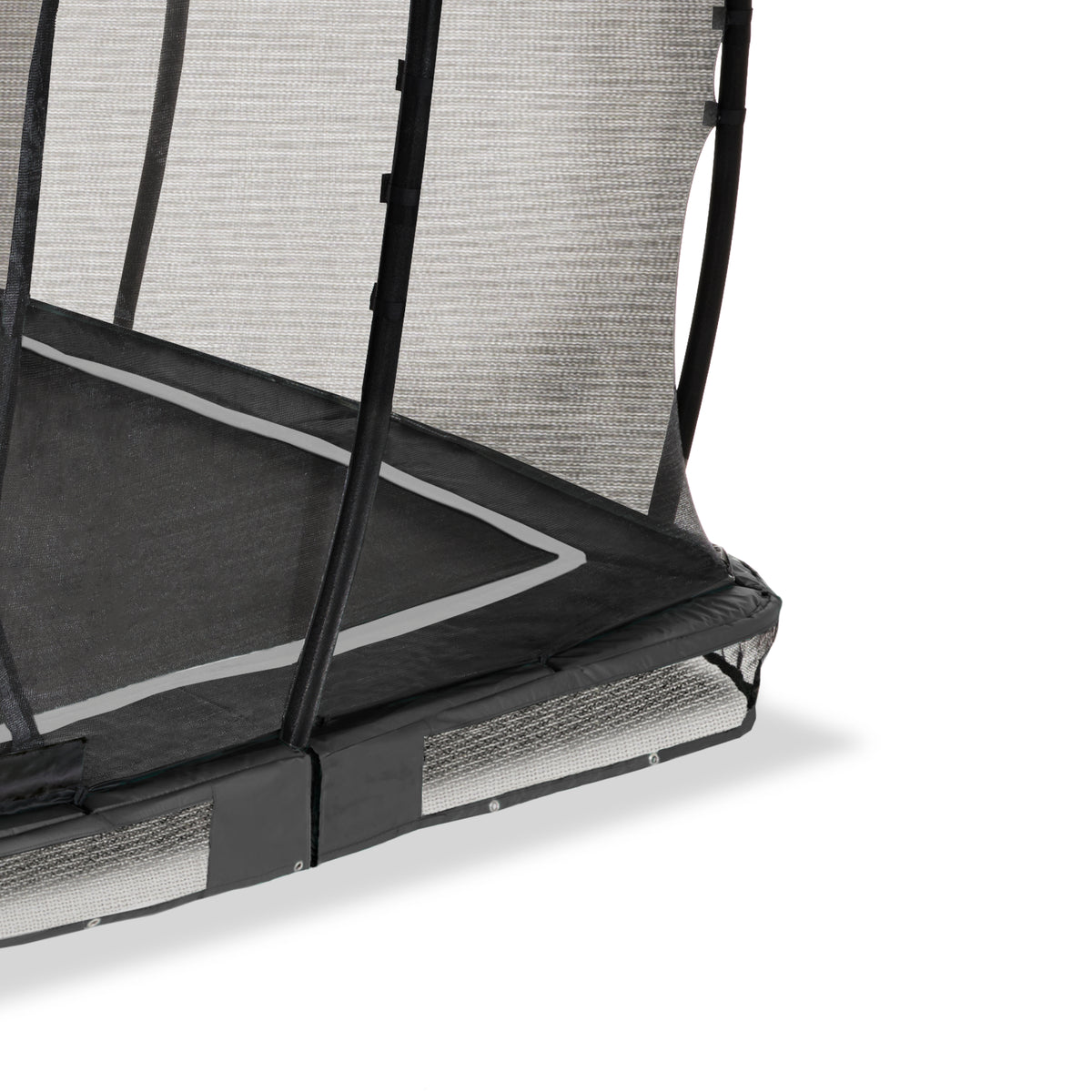 EXIT Allure Classic Bodentrampolin 244x427cm - schwarz
