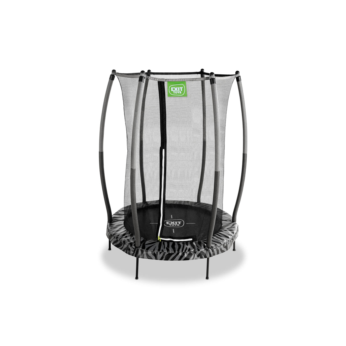 EXIT Tiggy junior Trampolin mit Sicherheitsnetz ø140cm - schwarz/grün