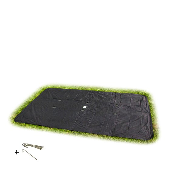 EXIT ebenerdiges Trampolin Abdeckplane rechteckig 305x519cm