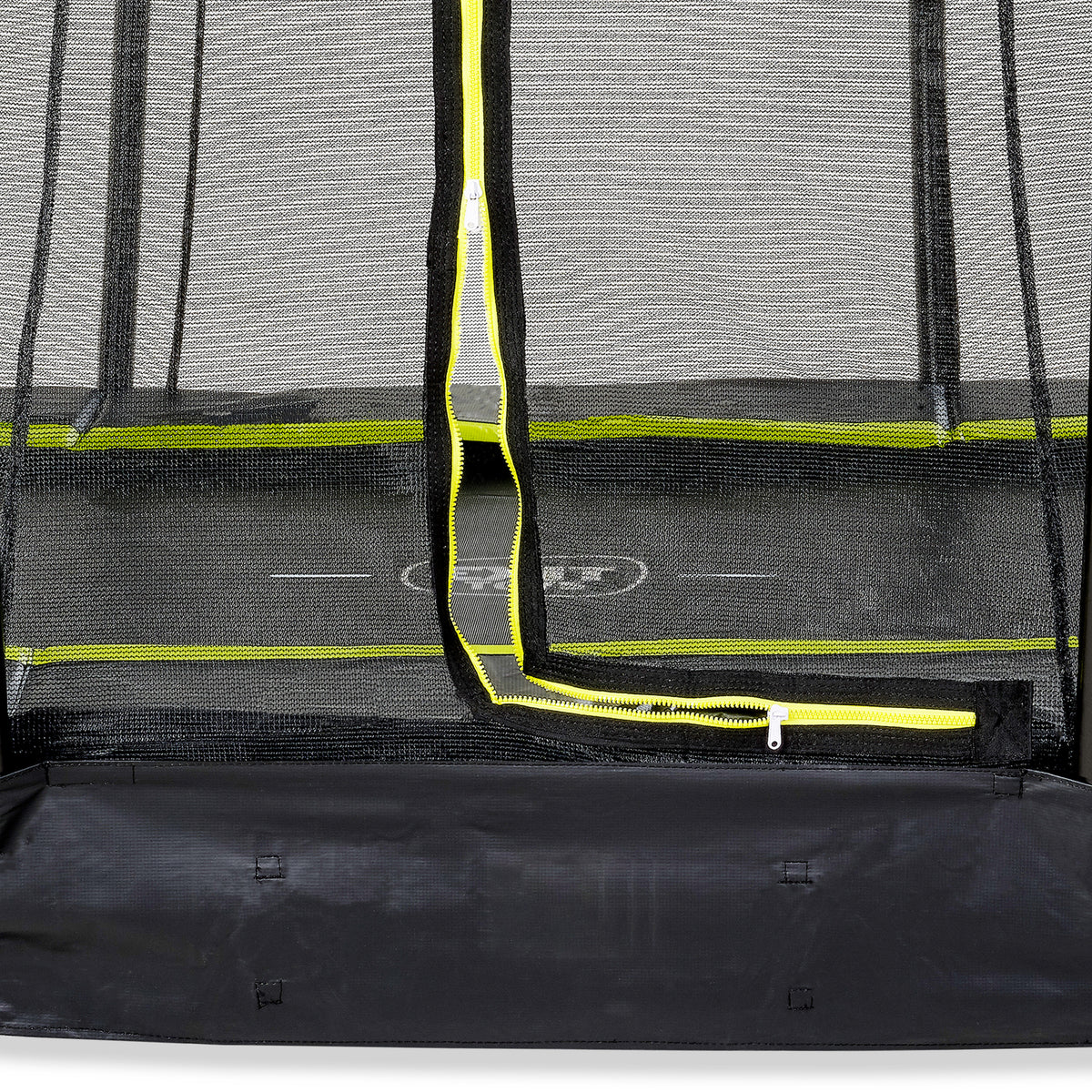 EXIT Silhouette Bodentrampolin ø427cm mit Sicherheitsnetz - grün