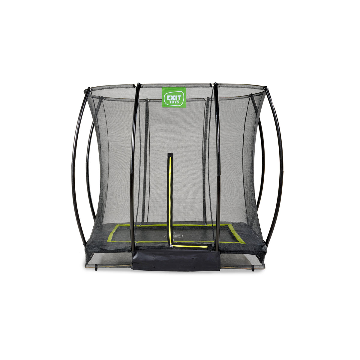 EXIT Silhouette Bodentrampolin 153x214cm mit Sicherheitsnetz - rosa