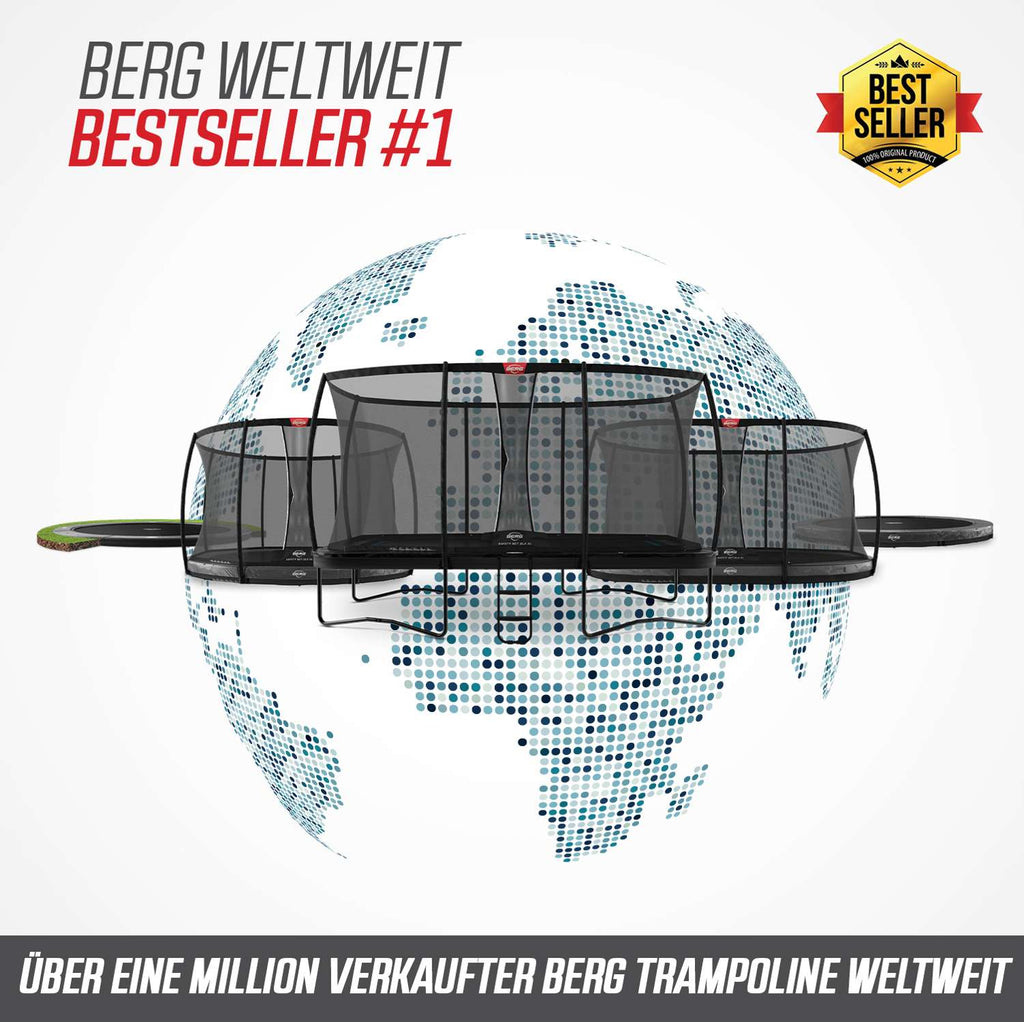 BERG Grand Elite Regular 520 Trampolin oval mit Sicherheitsnetz Deluxe XL