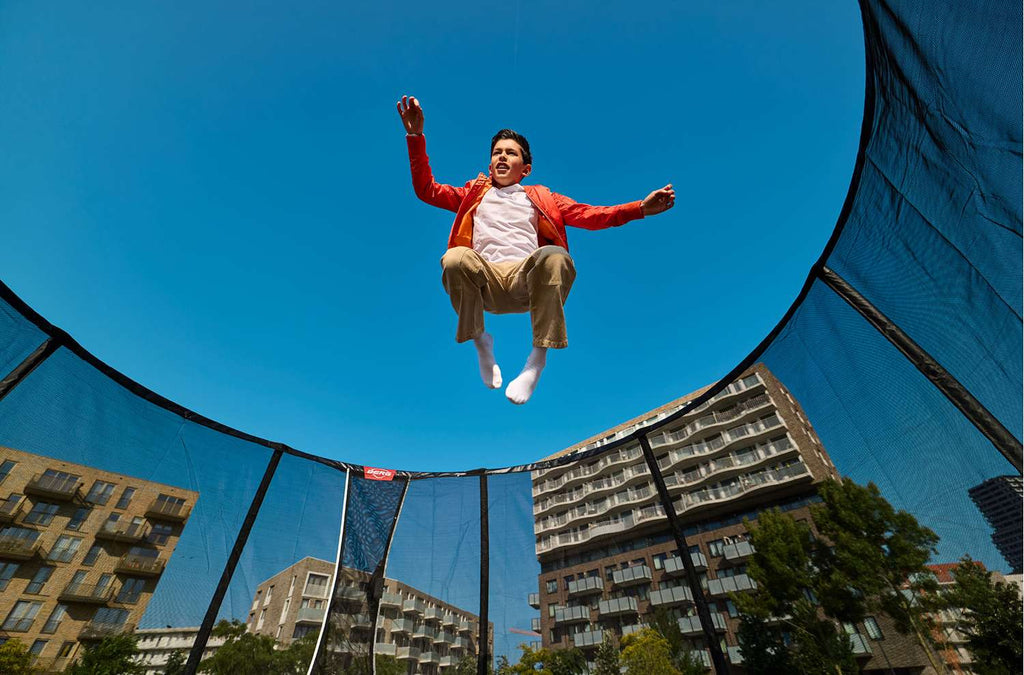 BERG Ultim Champion Regular Trampolin rechteckig mit Sicherheitsnetz Deluxe XL