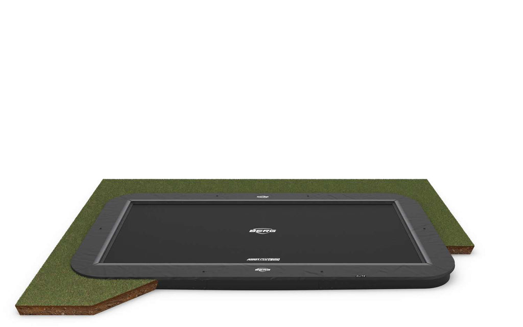BERG Ultim Elite FlatGround ebenerdiges Trampolin rechteckig ohne Netz