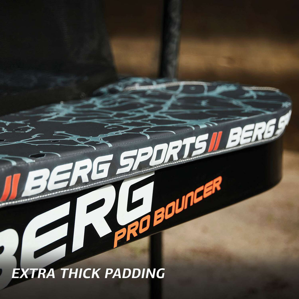 BERG Ultim Pro Bouncer FlatGround 5x5 mit Sicherheitsnetz XL