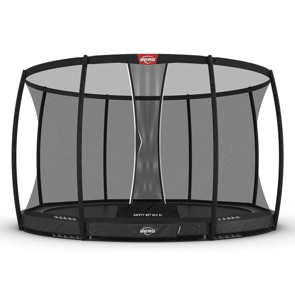 BERG Champion InGround 430 Bodentrampolin rund mit Sicherheitsnetz Deluxe XL