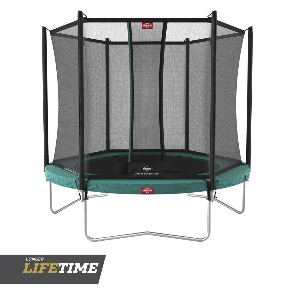 BERG Favorit Regular Trampolin rund mit Sicherheitsnetz Comfort