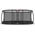 BERG Grand Elite InGround Bodentrampolin oval mit Sicherheitsnetz Deluxe