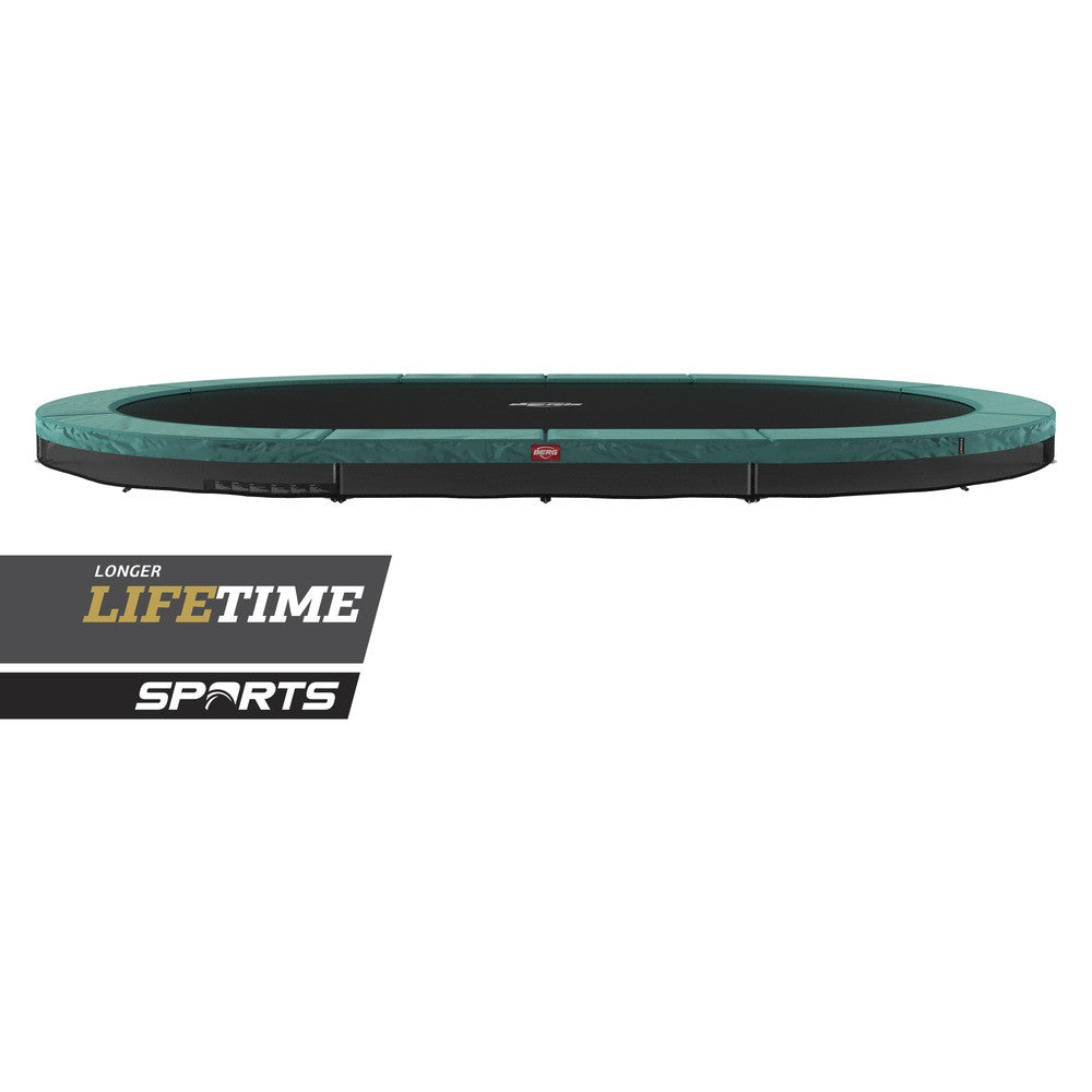 BERG Grand Favorit InGround Bodentrampolin oval ohne Netz