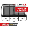 BERG Ultim Elite Regular 500 Schwarz Trampolin rechteckig mit Sicherheitsnetz Deluxe XL