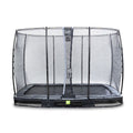 Exit Elegant Inground Trampolin Rechteckig mit Economy Sicherheitsnetz