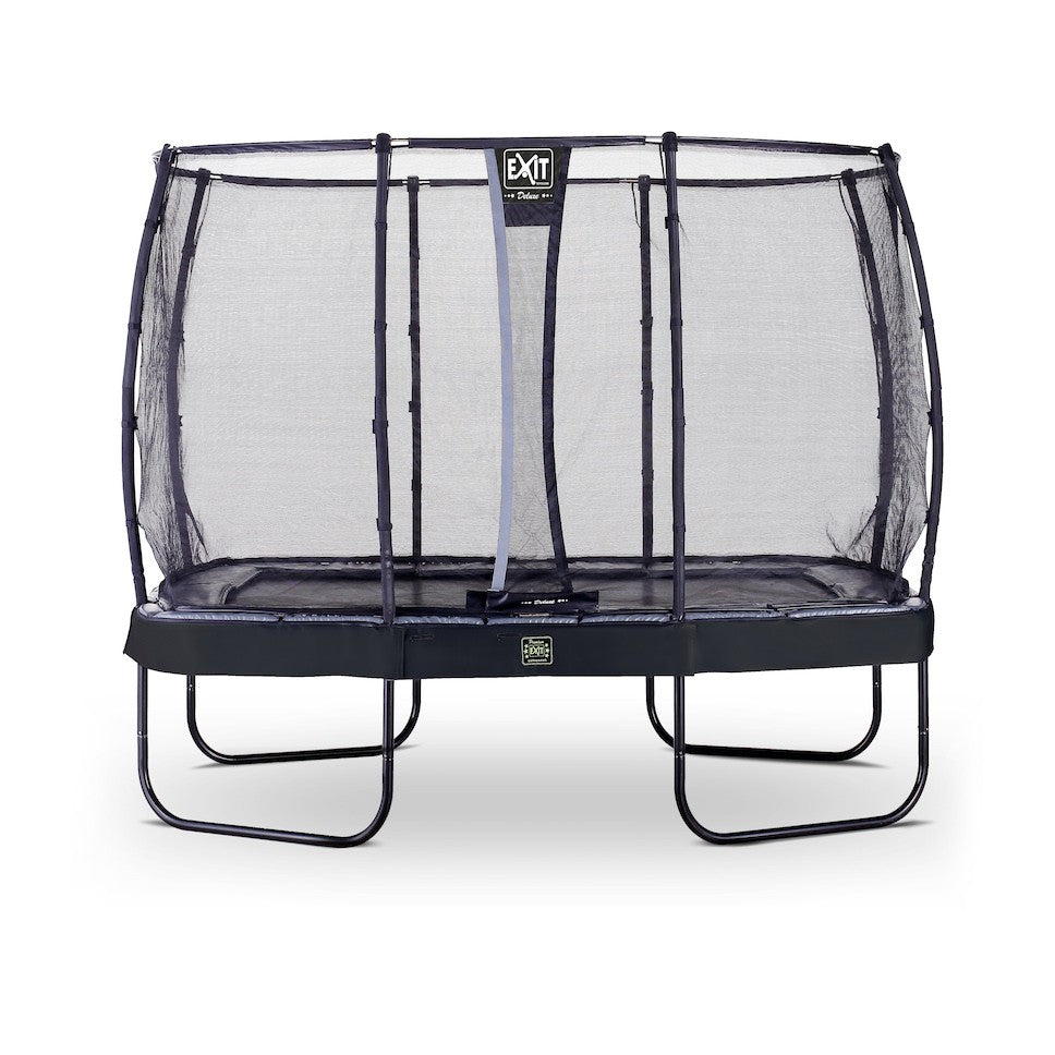 Exit Elegant Premium Trampolin Rechteckig mit Deluxe Sicherheitsnetz