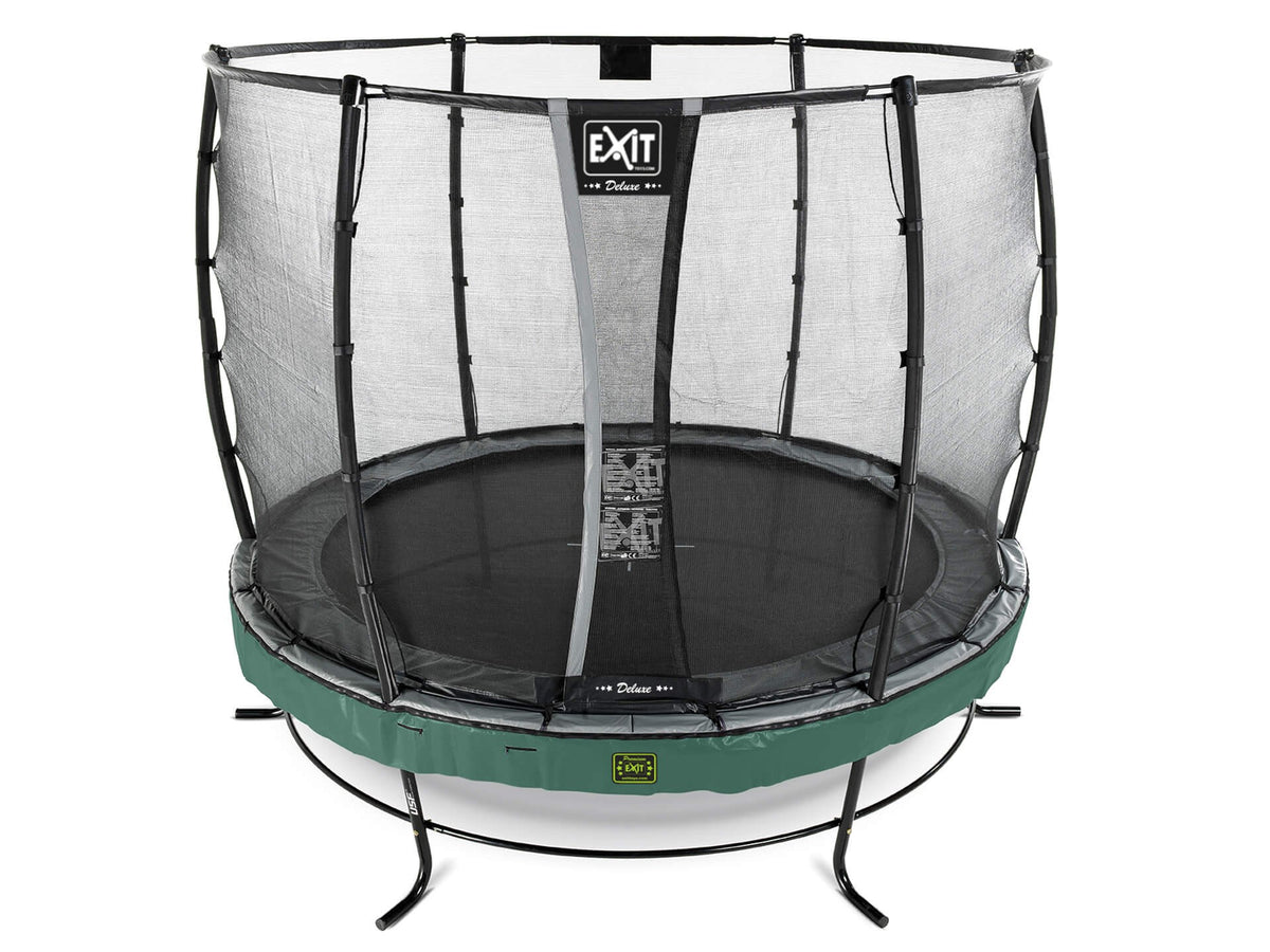 Exit Elegant Premium Trampolin Rund mit Deluxe Sicherheitsnetz